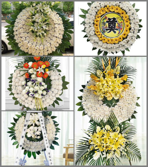 安徽黄山市徽州区岩寺镇富山村花圈速递